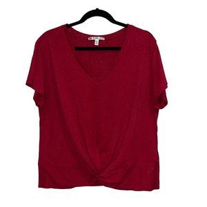 Seven7 Short Sleeve Crop Top